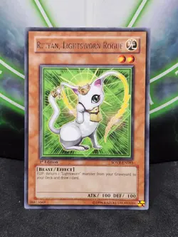 Yugioh Rinyan, Lightsworn Rogue SOVR-EN083 Rare 1st Edition NM - Image 1
