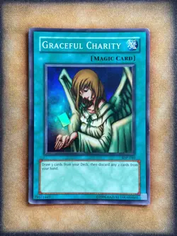 Yugioh Graceful Charity SDP-040 Super Rare MP - Image 1