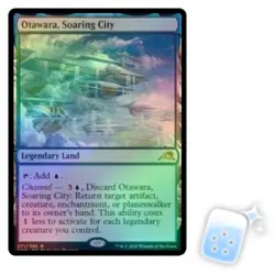 FOIL OTAWARA, SOARING CITY Kamigawa: Neon Dynasty NEO Magic MTG MINT CARD - Image 1