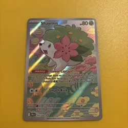 Pokemon TCG Shaymin Card 185/182 Destined Rivals Series - Image 1