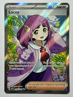 Lacey 166/142 (LP) IR Scarlet & Violet: Stellar Crown 2024 Pokemon Card - Image 1