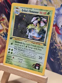 Erika’s Venusaur 1st Edition Pokemon Gym Challenge Holo ⚡NICE CARD!⚡ - Image 2
