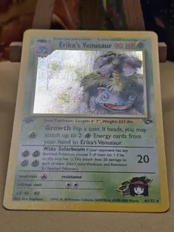 Erika’s Venusaur 1st Edition Pokemon Gym Challenge Holo ⚡NICE CARD!⚡ - Image 4