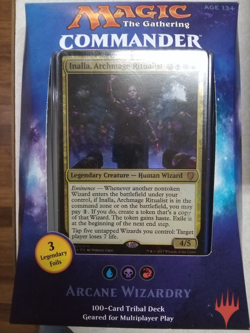 Magic The Gathering MTG Arcane Wizardry Commander Deck 100-Card Tribal Deck New - Image 1