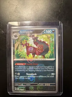 Pokemon TCG Scolipede 056/086 Master Ball Pattern Uncommon Card Sv: Black Bolt - Image 1