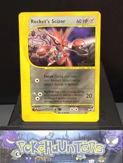Pokemon Card Rocket's Scizor 4 Winner STAMPED Wizards WOTC Best of Game LP - Image 1