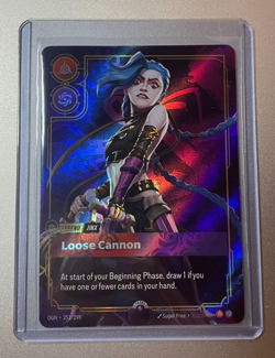 Riftbound Jinx Loose Cannon Legend English card 251/298 Prerelease Promo Stamped - Image 1