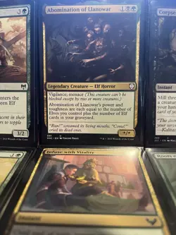 MTG Pauper Commander Deck - Abomination of Llanowar Golgari Elves Graveyard PDH - Image 1