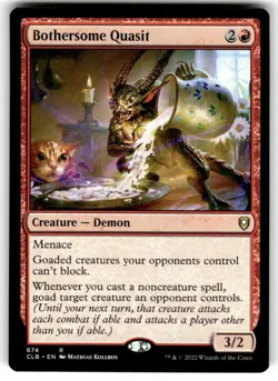 Bothersome Quasit Commander Legends: Battle for Baldur's Gate Regular MTG - Image 1