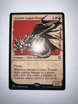 SHOWCASE Ancient Copper Dragon 396, NM, CLB, Magic: the Gathering, MTG, Mythic - Image 1