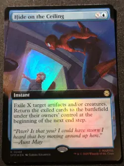 Hide On The Ceiling - Foil - Extended Art - SPM - MTG - EN - NM - 0249 - Image 1