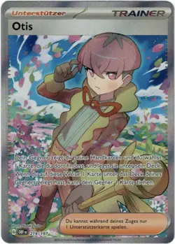 Pokemon Otis Full Art Obsidianflammen OBF 219/197 Near Mint Deutsch - Image 1