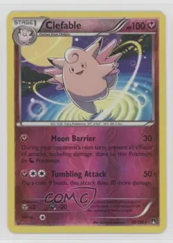 Clefable Reverse Foil Pokemon XY Breakpoint #82 - Image 1