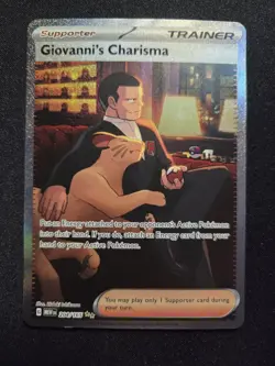 Pokemon 151 Giovanni's Charisma SAR 204/165 English NM PACK FRESH - Image 1