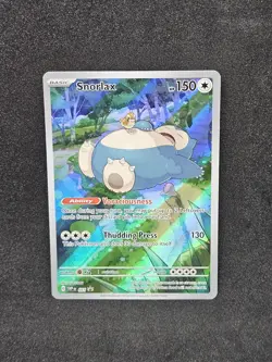 Snorlax 051 Pokemon TCG Scarlet Violet 151 Black Star Promo Full Art Near Mint - Image 1