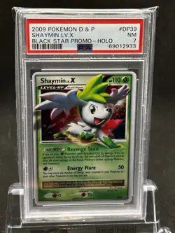 POKEMON BLACK STAR PROMO SHAYMIN LV X #DP39 ULTRA RARE HOLO FOIL PSA 7 NM #* - Image 5