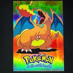 Mewtwo Strikes topps Pokemon The First Movie Rainbow Holo Foil E6 Charizard - Image 1