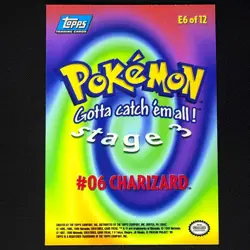 Mewtwo Strikes topps Pokemon The First Movie Rainbow Holo Foil E6 Charizard - Image 2