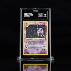 2000 Pokemon Gym Heroes Sabrina’s Gengar 14/132 Holo TAG 7.5 Near Mint + NM+ - Image 1