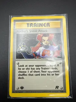 Pokemon TCG 1st Edition Team Rocket, Rocket's Sneak Attack 72/82 Near Mint/NM - Image 1