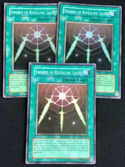 YUGIOH SWORDS OF REVEALING LIGHT LOB-101 SUPER X3 (HP) - Image 1