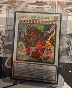 Yu-Gi-Oh! Snake-Eyes Vengeance Dragon Ultra Rare 1st Edition ALIN-EN040 - Image 1