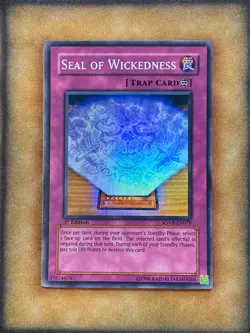 Yugioh Seal of Wickedness SOVR-EN079 Super Rare 1st Ed NM - Image 1
