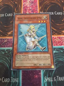 Yu-Gi-Oh! Shire, Lightsworn Spirit SOVR-EN082 Super Rare 1st Edition Near Mint - Image 1