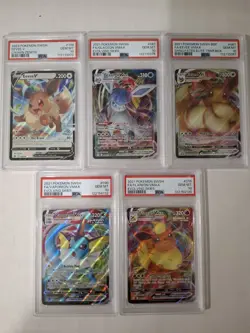 Pokemon Cards Pictured Psa 10 Eeveelution Lot - Image 1