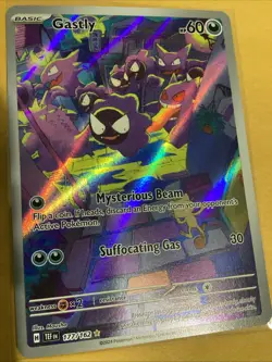 Pokemon SV05: Temporal Forces Gastly Holo Card #177/162 Near Mint Condition - Image 1