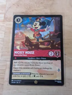 Mickey Mouse - Brave Little Prince 111/204 Fabled Regular Disney Lorcana Card NM - Image 1