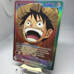 Monkey D. Luffy Trading Card One Piece TCG OP13-001 Leader Parallel NM - Image 3