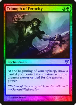 Triumph of Ferocity FOIL Avacyn Restored PLD Green Uncommon MTG CARD ABUGames - Image 1