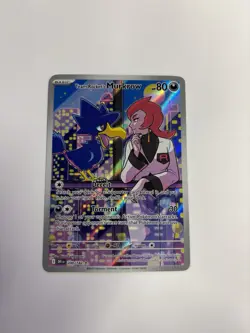 Pokemon TCG Team Rockets Murkrow Illustration Rare Card 200/182 Destined Rivals - Image 1