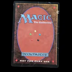 JUZAM DJINN PROMO CARD Giant 6" x 9" Oversize Magic The Gathering mtg VTG 1996 - Image 2