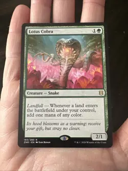 MTG Magic The Gathering Card Lotus Cobra Zendikar Rising Regular 193/280 - Image 4