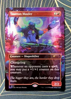 Taurean Mauler [DOUBLE RAINBOW FOIL] | Secret Lair (MTG) | NM EN - Image 1