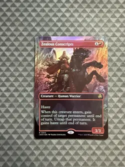 MTG Zealous Conscripts #0314 Foil Borderless Rare Innistrad Remastered (INR) - Image 1