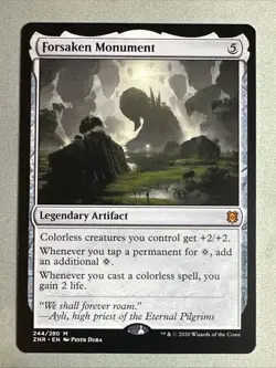MTG / Forsaken Monument / ZNR / #244 / Regular / Mythic / NM - Image 1