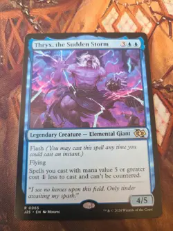 MTG EDH Custom Commander Deck: Thryx, The Sudden Storm - Mono U Stompy - Image 1