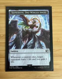 Emblem - Sephiroth, One-Winged Angel Robot Warrior Double-Sided Token Final... - Image 1