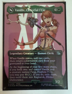 Magic the Gathering: Vanille, Cheerful l'Cie (Borderless) Final Fantasy Foil NM - Image 1