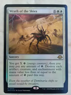 [1x] Wrath of the Skies - Foil Near Mint, English Modern Horizons 3 MTG Magic - Image 1