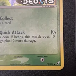 Pokemon Card Ex Deoxys Seedot 71/107 2005 Reverse Holo - Image 5