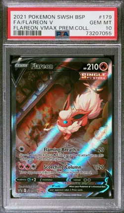 PSA 10 FLAREON V SWSH 179 2021 POKEMON BLACK STAR PROMO Premium Box Gem Mint - Image 3
