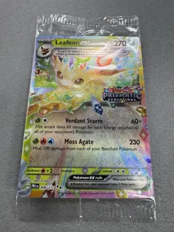 Leafeon ex 006/131 Surprise Box Stamped Promo Prismatic Evolutions Sealed MINT - Image 2
