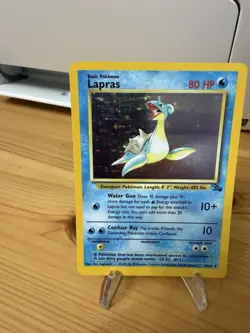 Lapras 10/62 Fossil Holo Vintage Pokemon TCG - Image 2