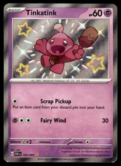 Pokemon TCG SV02: Paldea Evolved #101/193 Tinkatink NM - Image 1