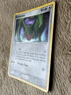 2006 Pokemon TCG Rayquaza POP Series 1 Promo Holo Rare 3/17 MP/HP - Image 2