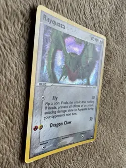2006 Pokemon TCG Rayquaza POP Series 1 Promo Holo Rare 3/17 MP/HP - Image 5